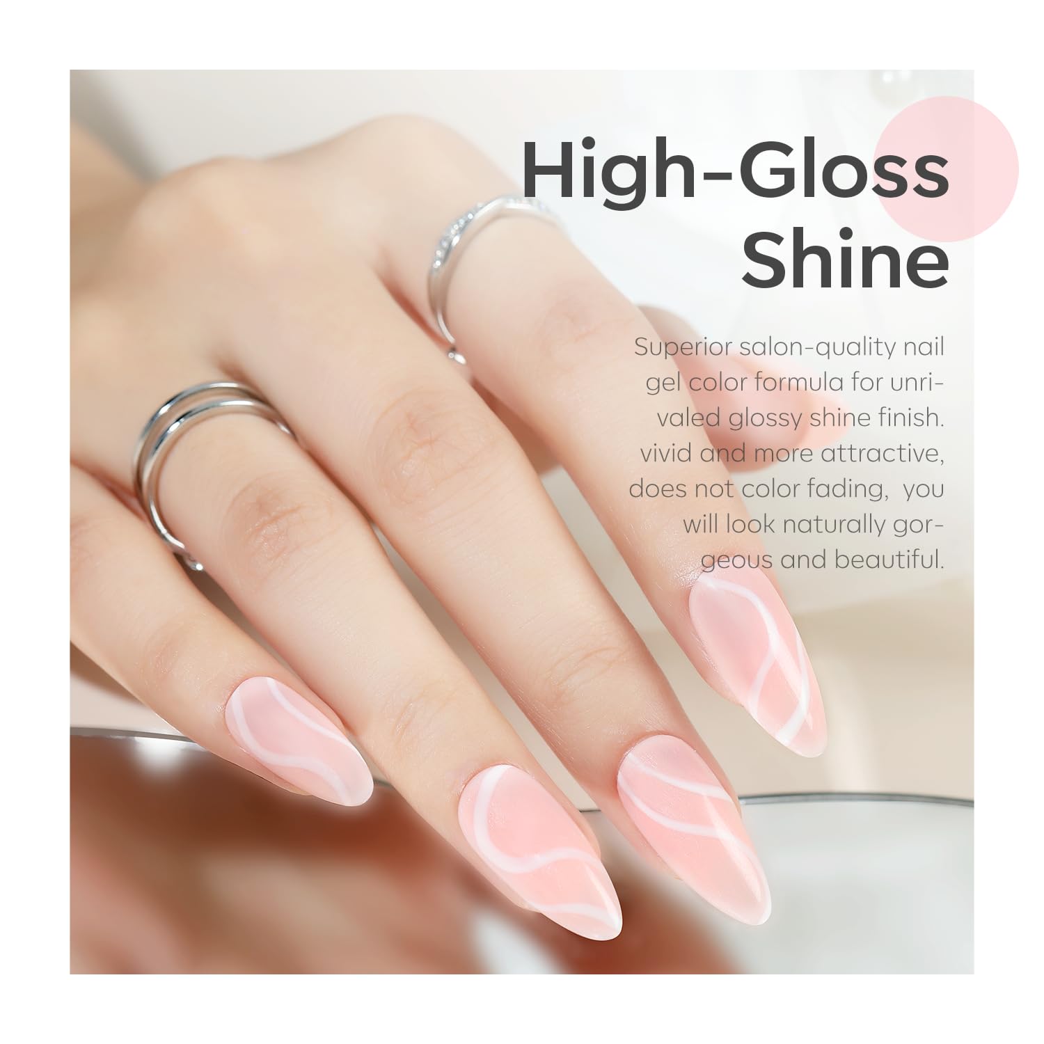 Six bottles of Modelones gel nail polish collection