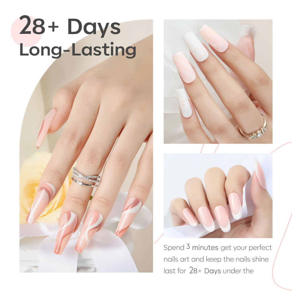 Demonstration of glossy finish on manicured nails using Modelones polish.