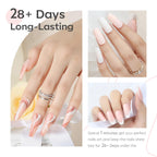 Demonstration of glossy finish on manicured nails using Modelones polish.