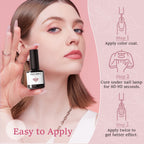 Complete Modelones 6-color gel nail polish set laid out with brush applicators visible.
