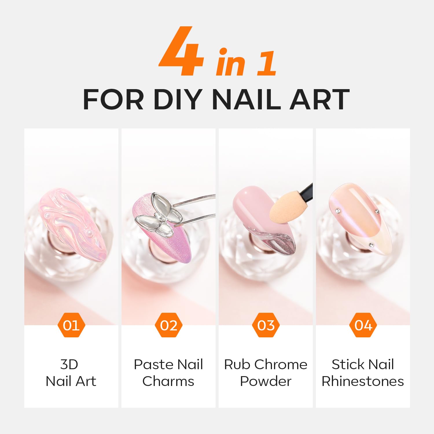 Modelones sculpting gel used for applying rhinestones
