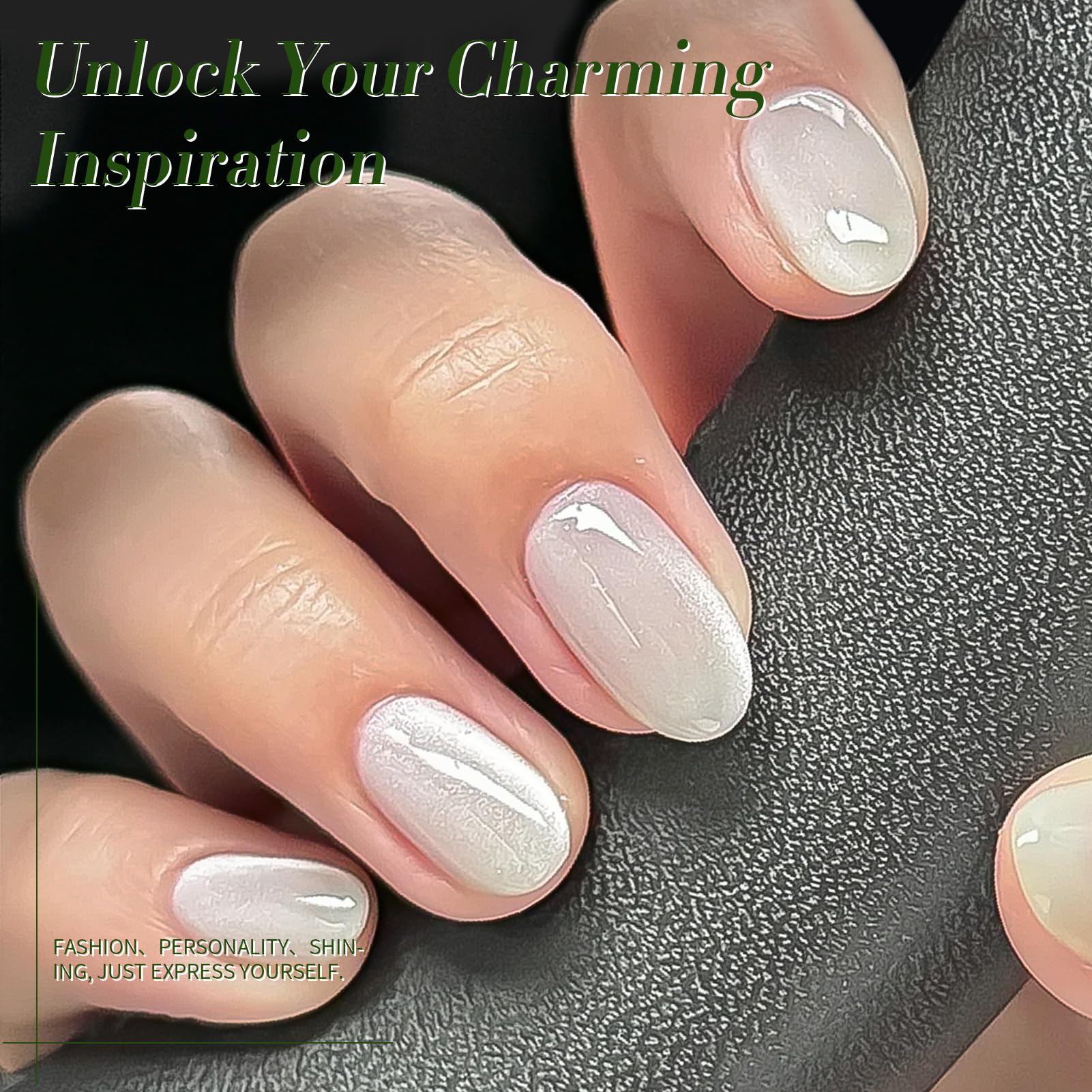 Born Pretty cat eye gel polish showing reflective glitter texture
