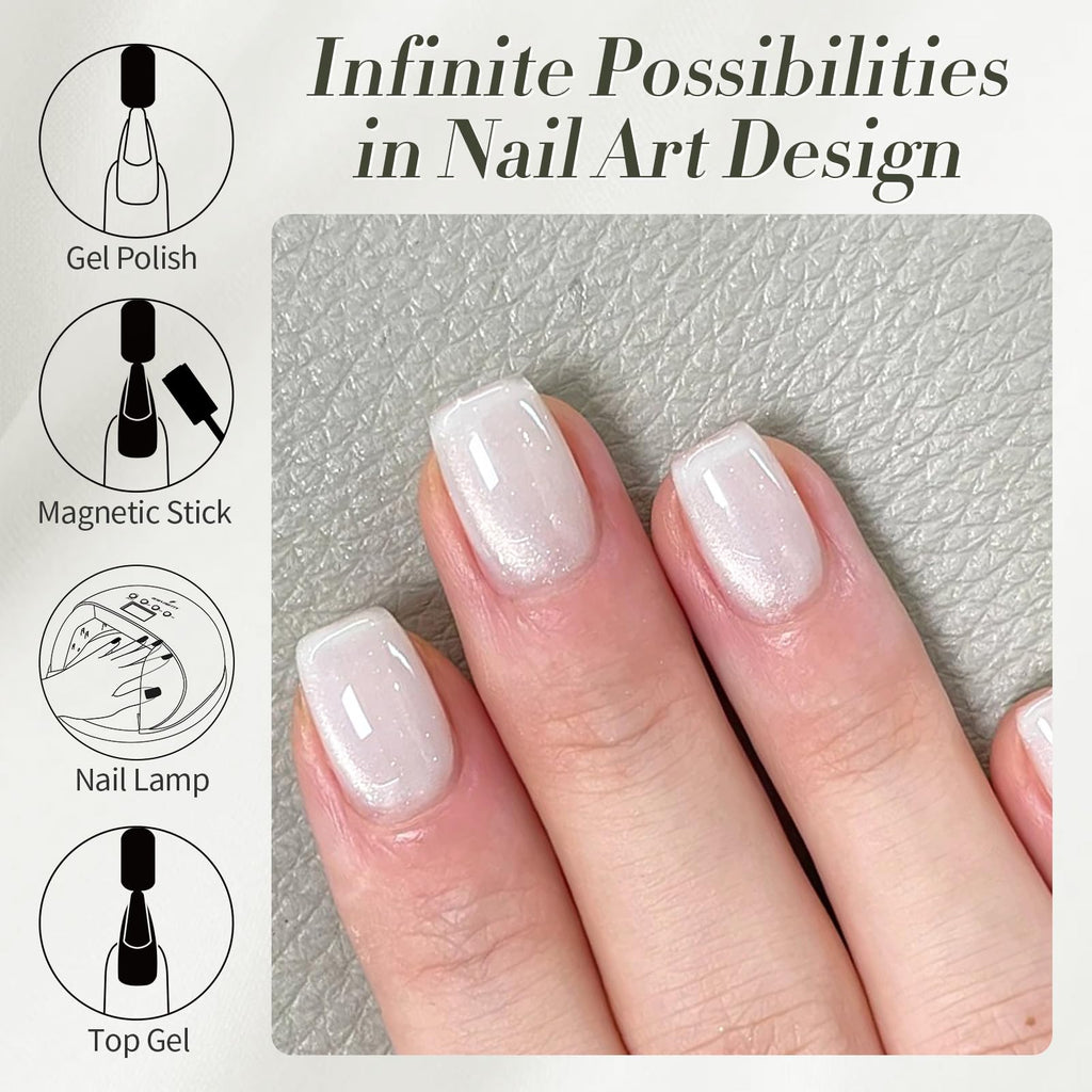 Back label details and volume specifications on the gel polish bottle