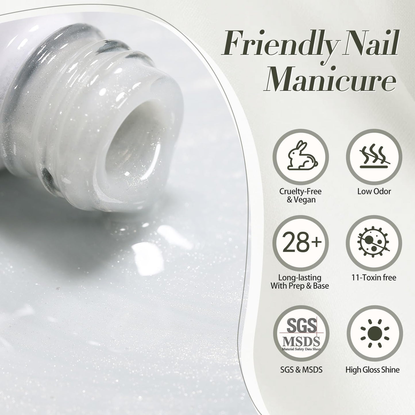 Packaging details of authentic Born Pretty magnetic gel polish