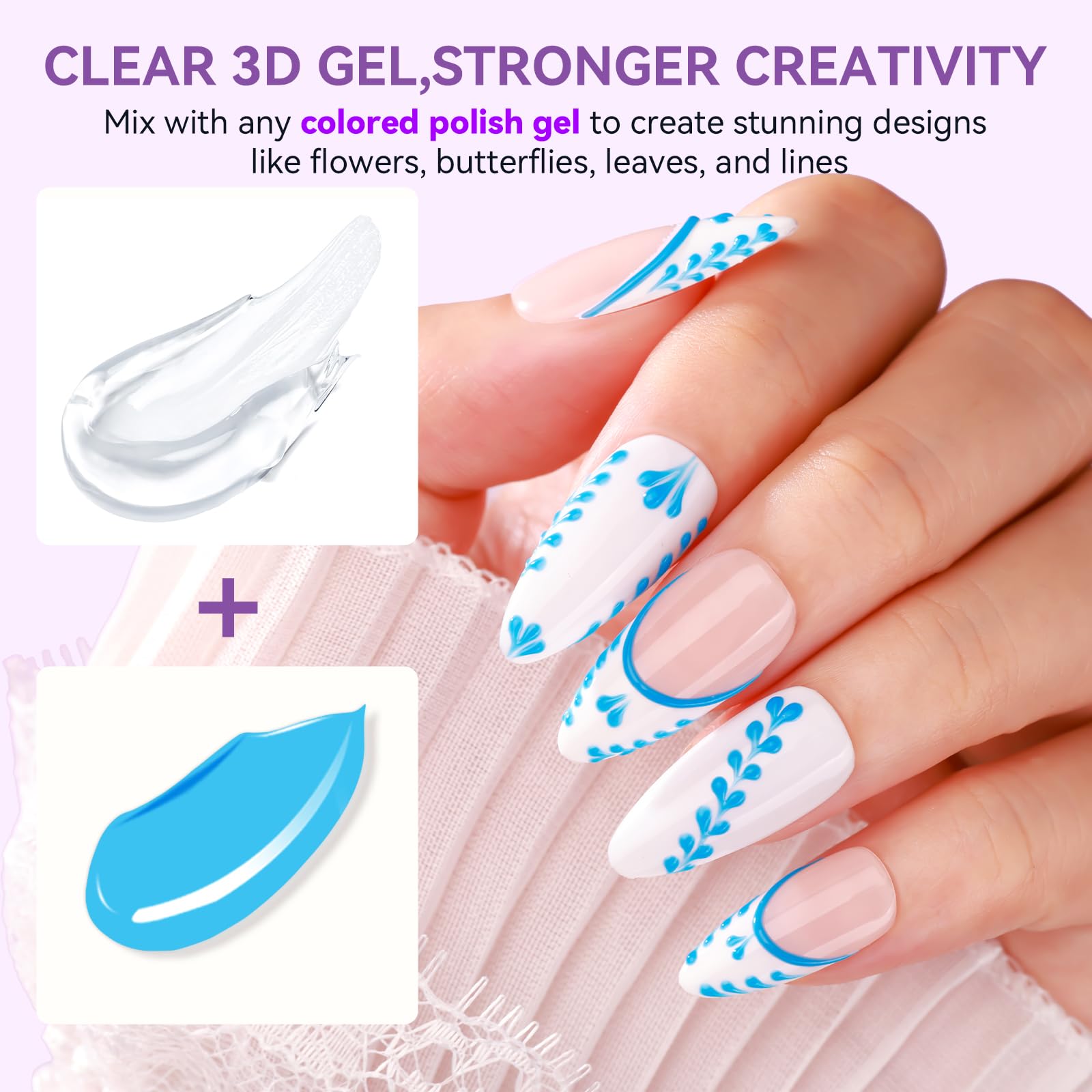 Application of Makartt 3D gel with chrome powder