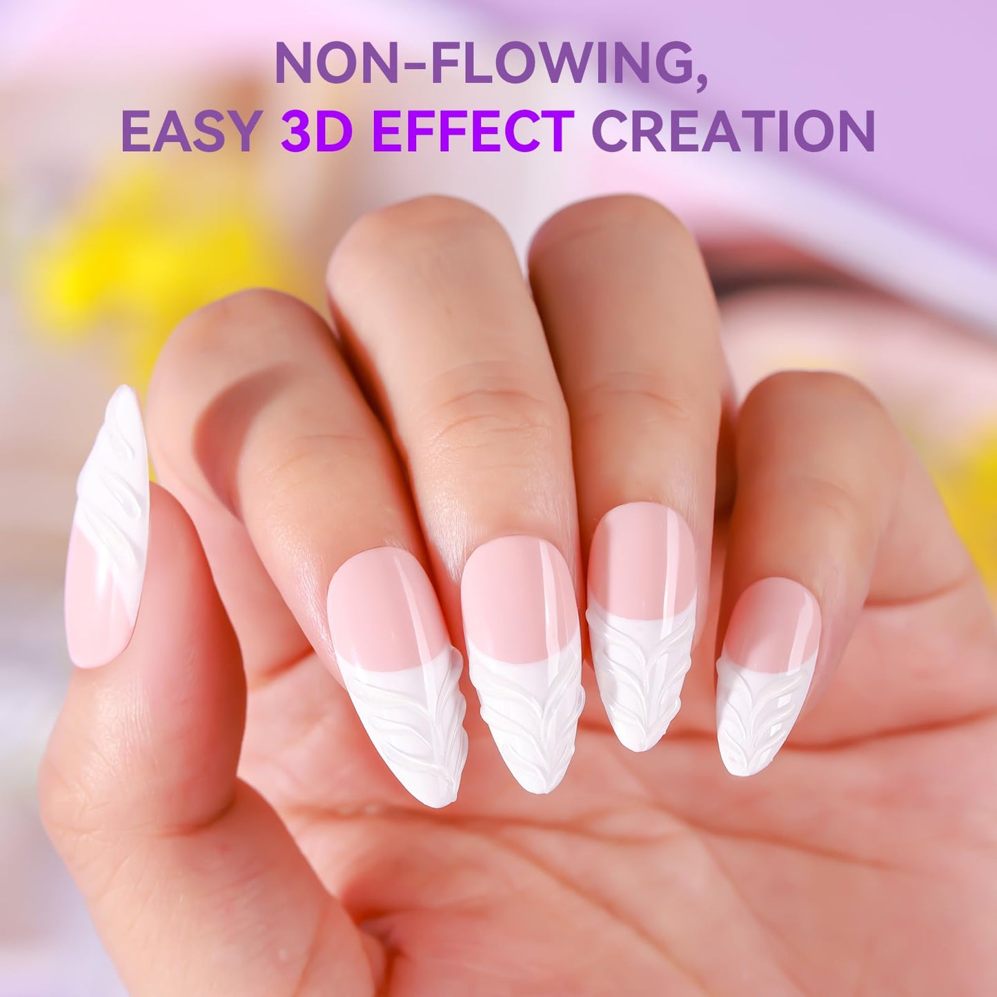 Professional nail art created with Makartt 3D painting gel