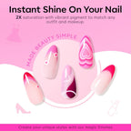 Modelones gel nail polish bottles shown alongside a manicure curing lamp setup.