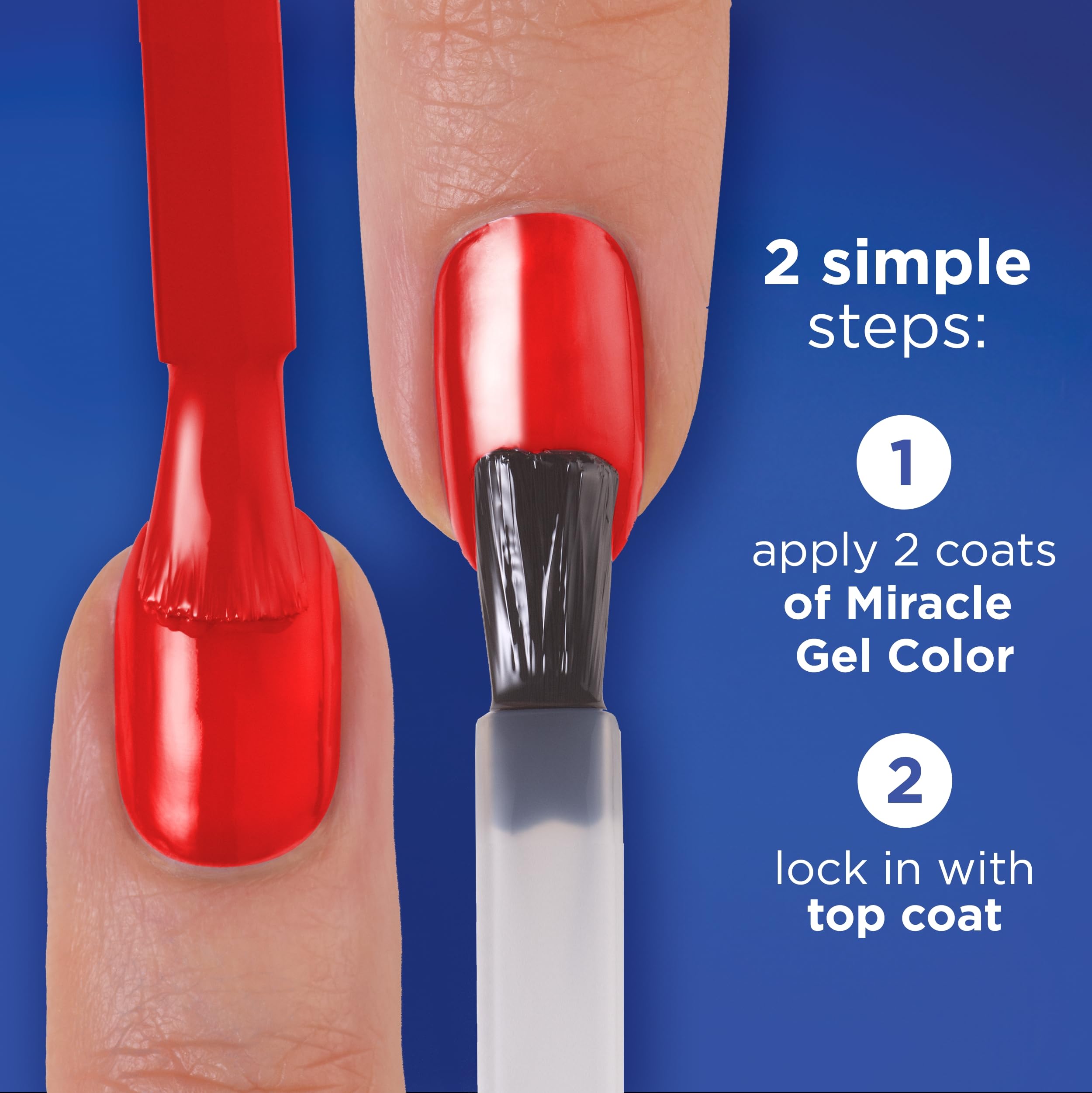 High shine gel finish nail polish bottle