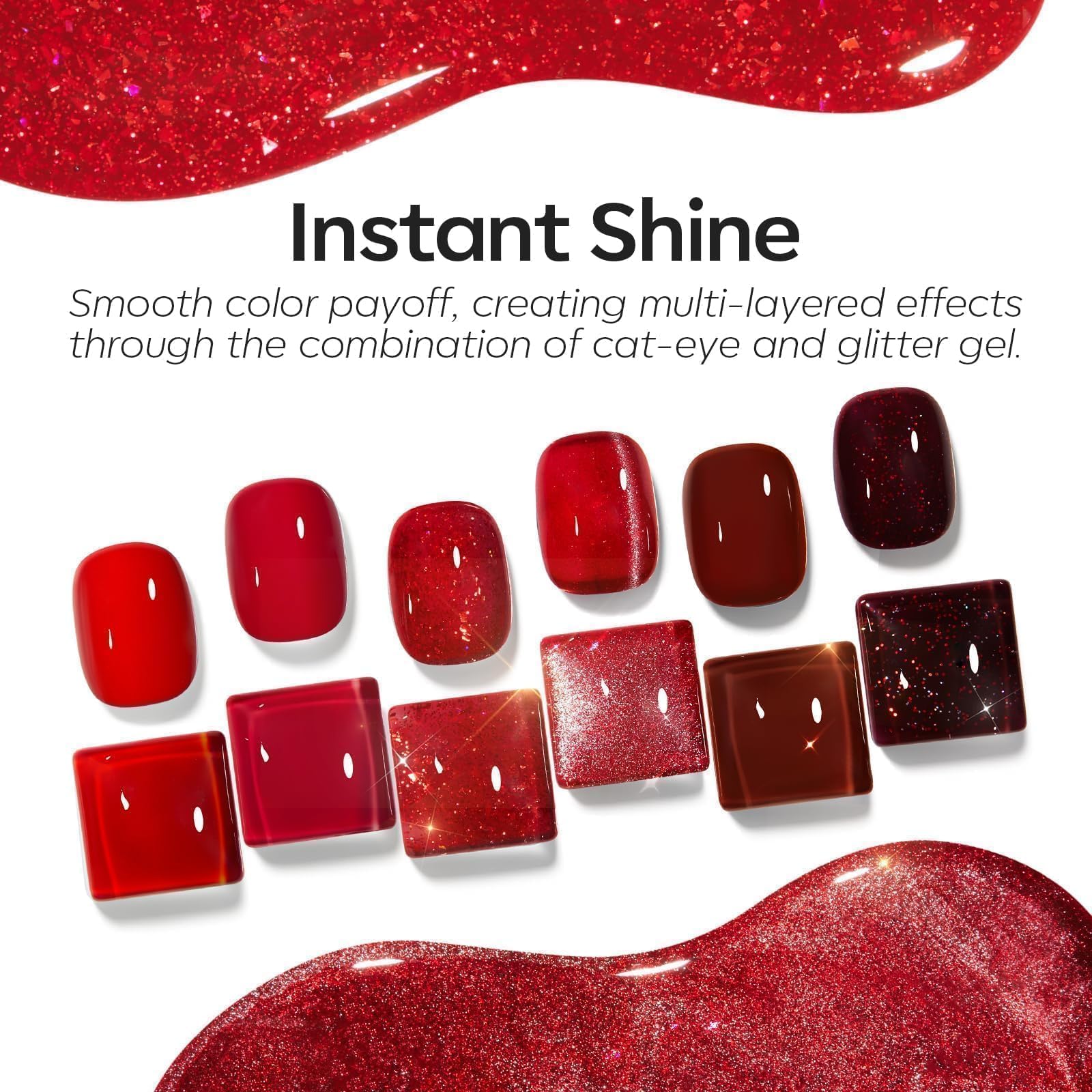 Modelones gel polish bottle texture and brush applicator