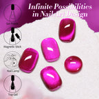 Manicure setup featuring UV lamp and magnetic nail tools