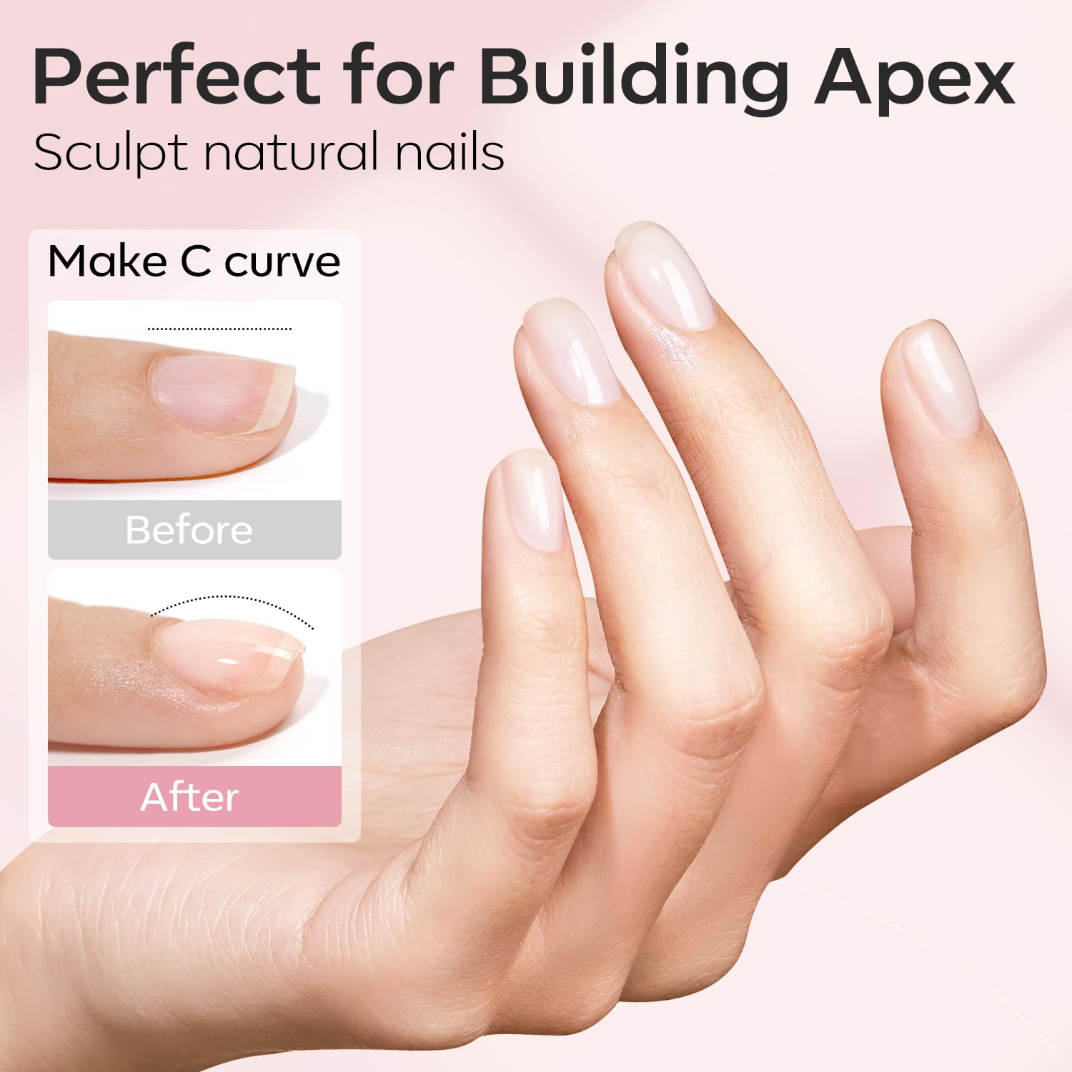 Modelones Clear and Cover Nude builder gel texture and consistency