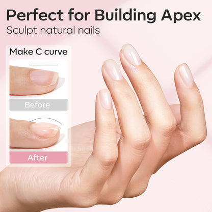 Modelones Clear and Cover Nude builder gel texture and consistency