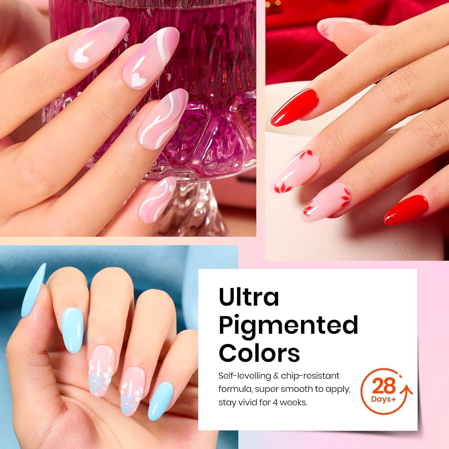 Beetles nail polish kit with base and top coats