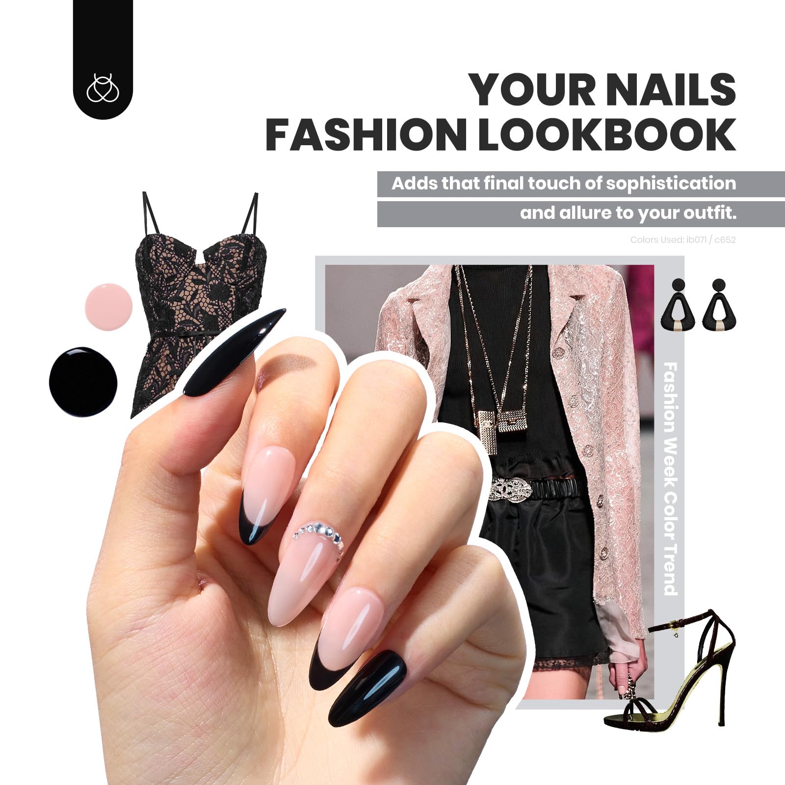 Swatches of Beetles 36 color gel nail polish set