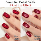 Double Rhythm gel polish bottle showcased with its included magnetic tool.