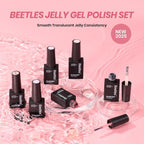 Manicure setup featuring the gel polish bottles next to an ultraviolet curing lamp
