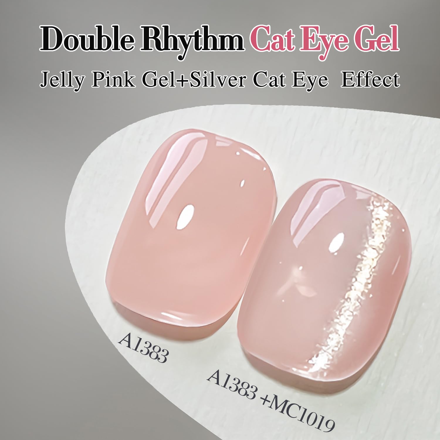 Application of magnetic nail polish with magnet stick