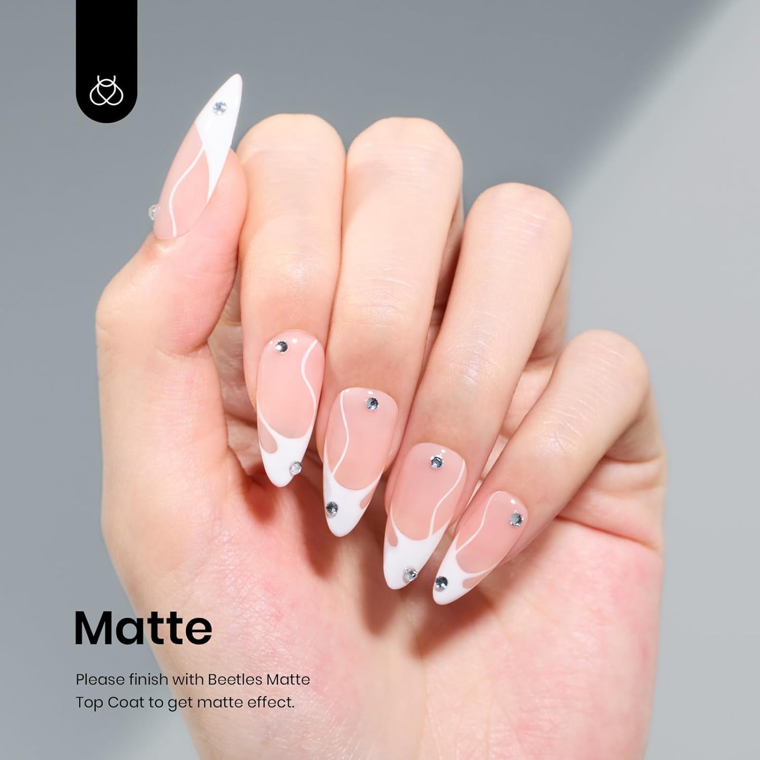 White UV LED gel polish for manicure