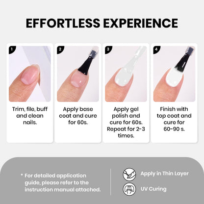 Beetles 15ml white gel polish bottle texture