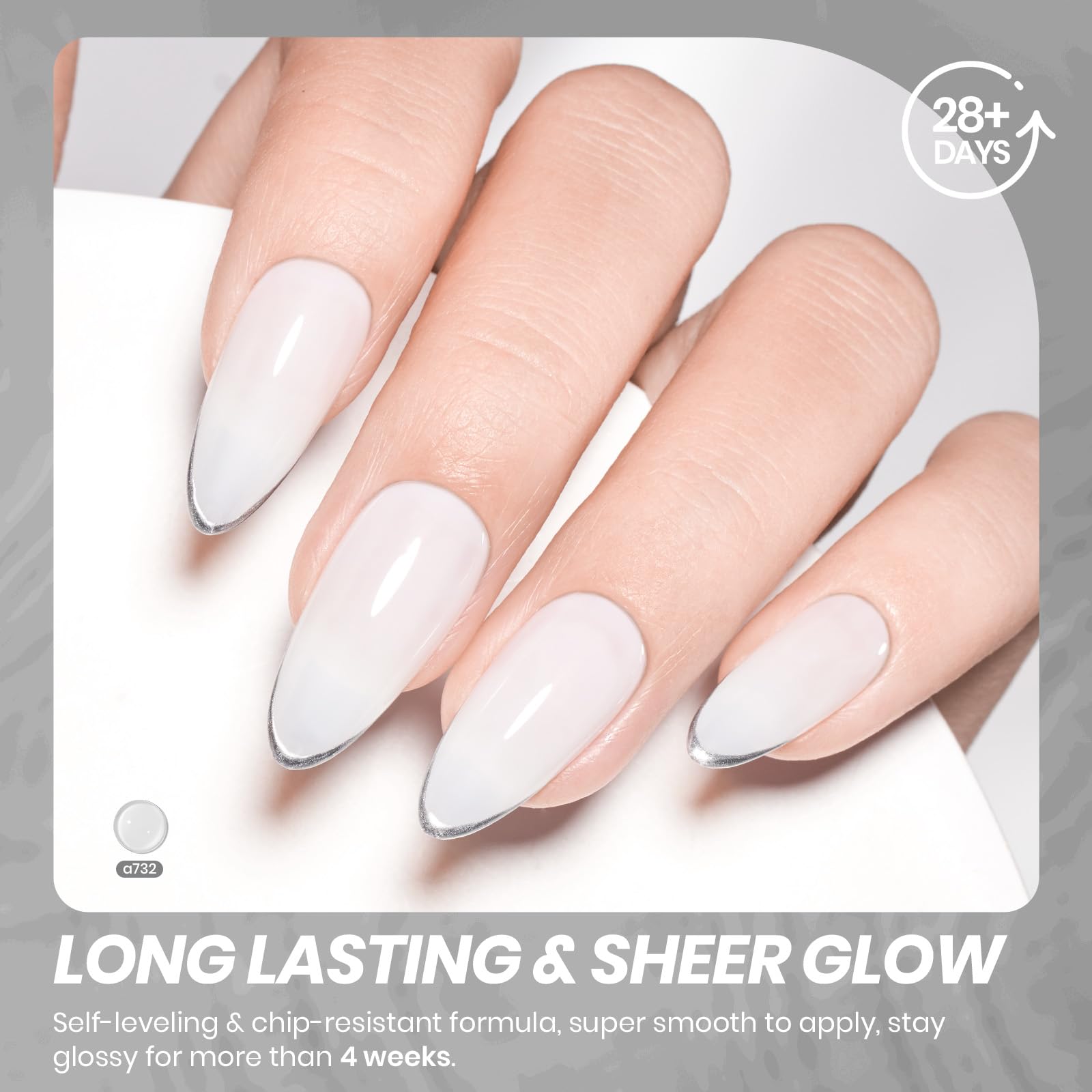 Beetles neutral jelly nude gel polish texture