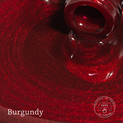Maychao burgundy magnetic gel polish bottle and magnet