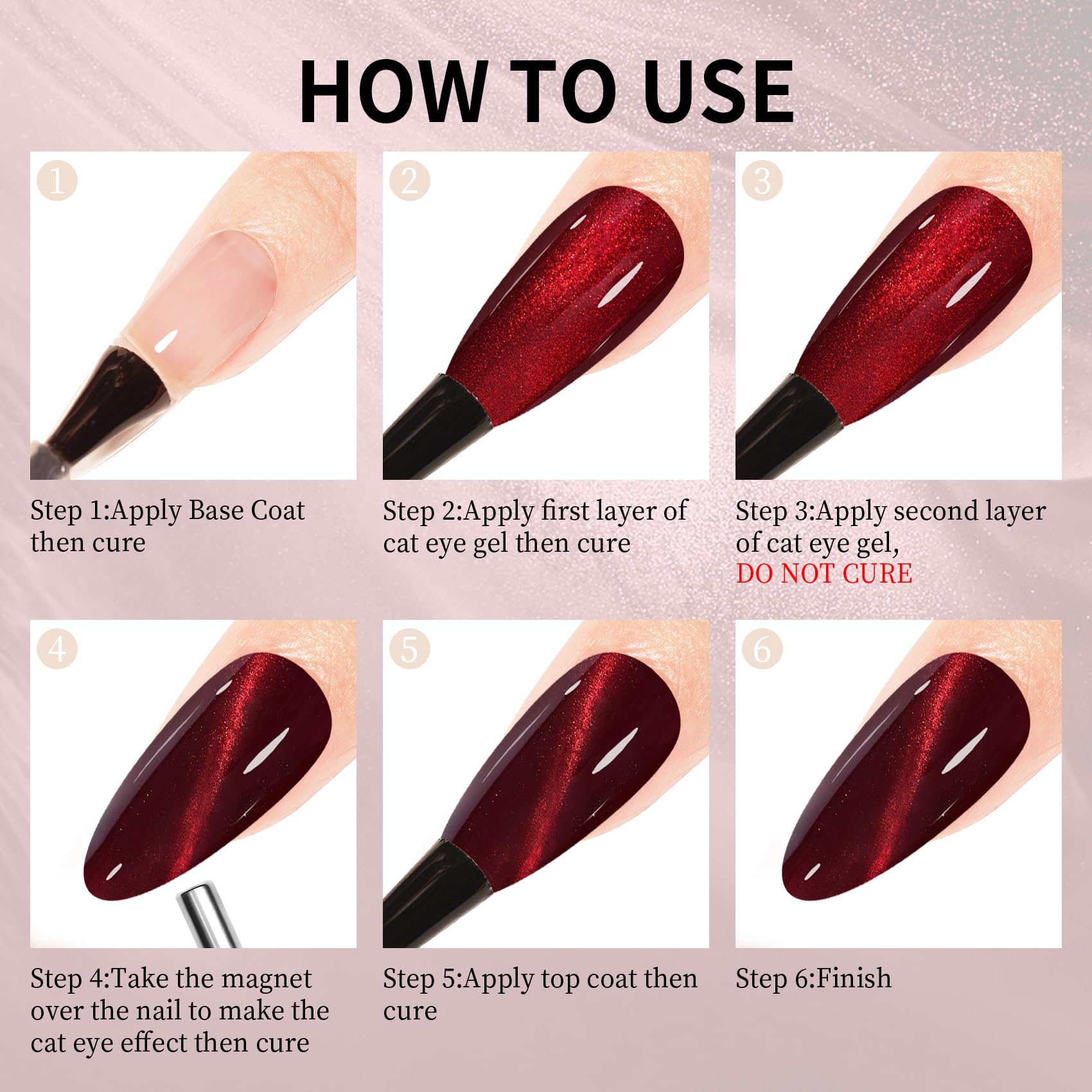 Maychao cat eye gel polish kit components