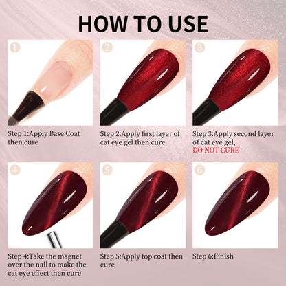 Maychao cat eye gel polish kit components