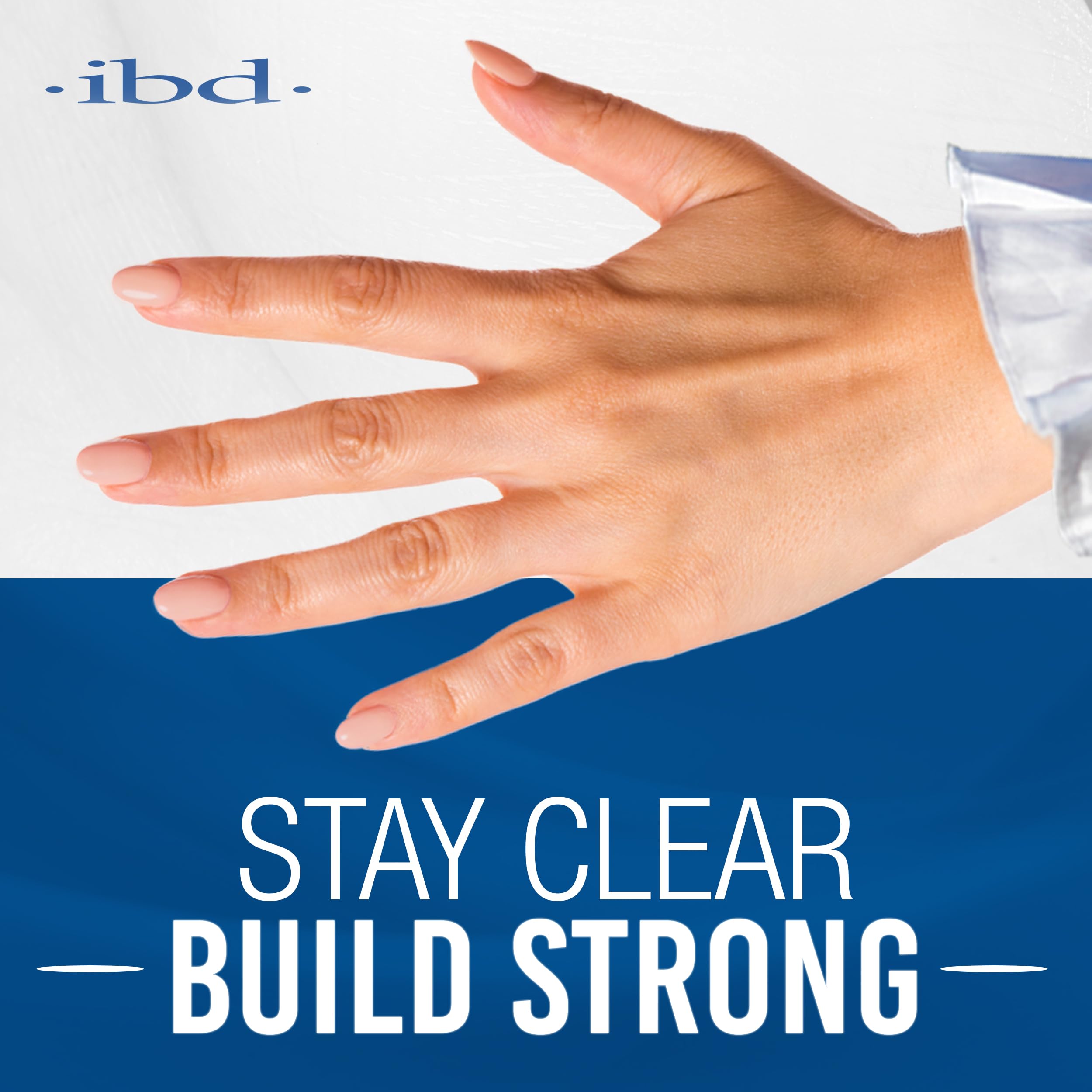 Professional IBD clear builder gel texture detail