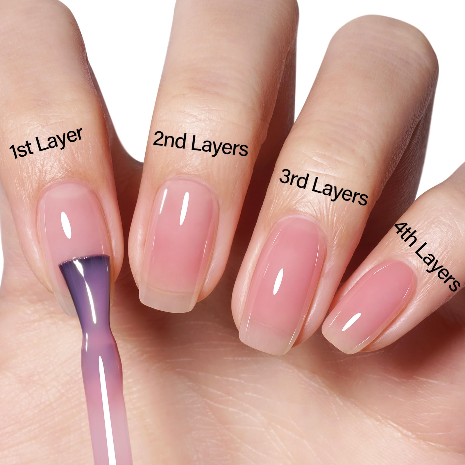 Aillsa gel nail polish bottle with professional manicure background