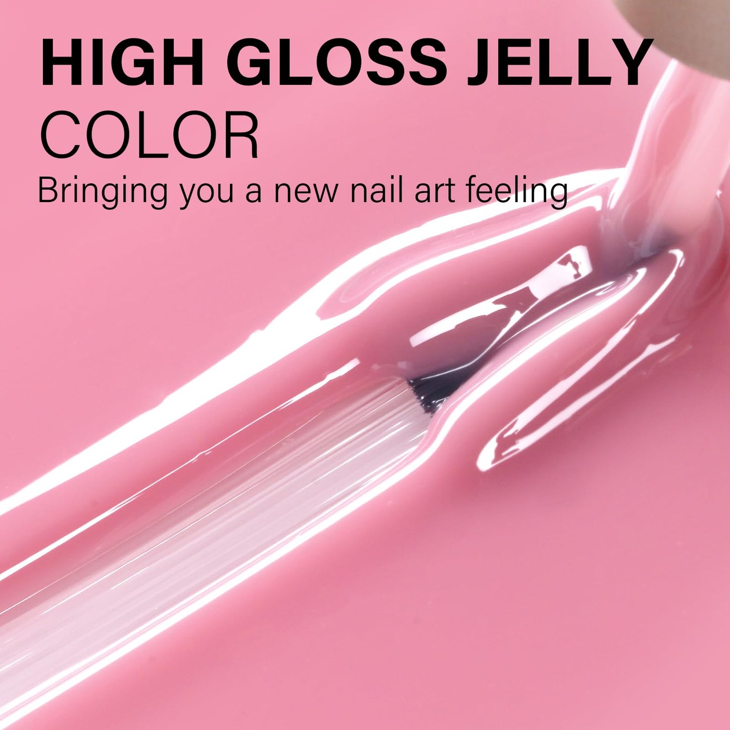 Aillsa Nude Pink Gel Polish for French manicure set