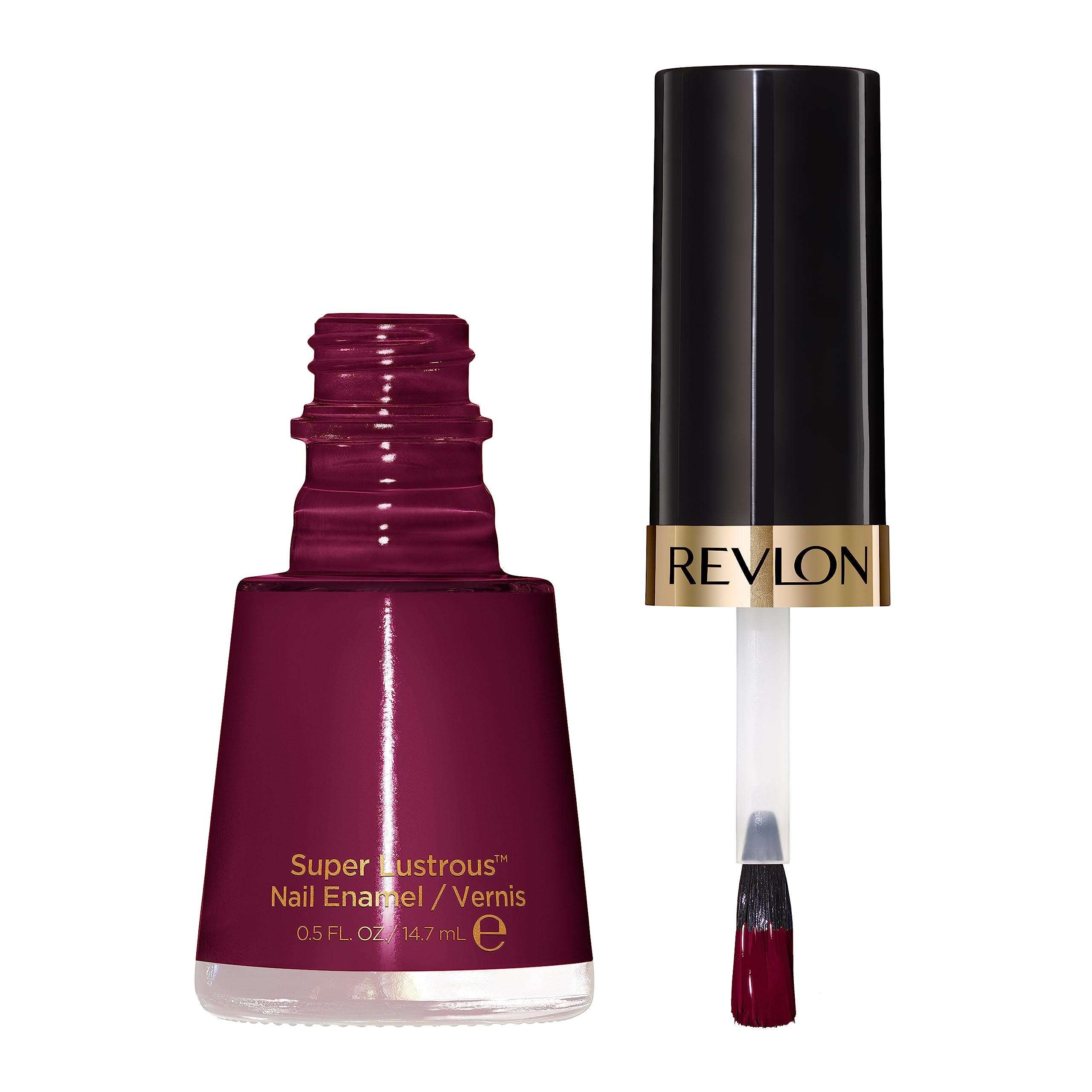Authentic Revlon 570 Vixen nail enamel bottle detail