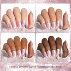 Azurebeauty salon quality manicure results on natural nails
