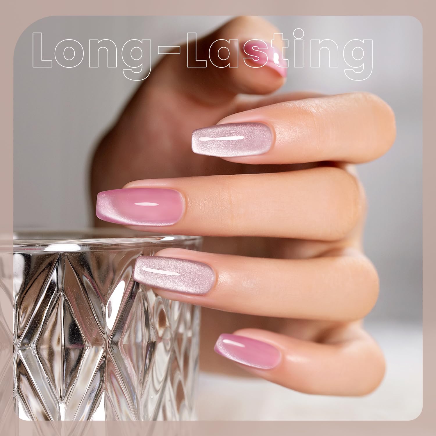 Swatches showing velvet cat eye effect on nails