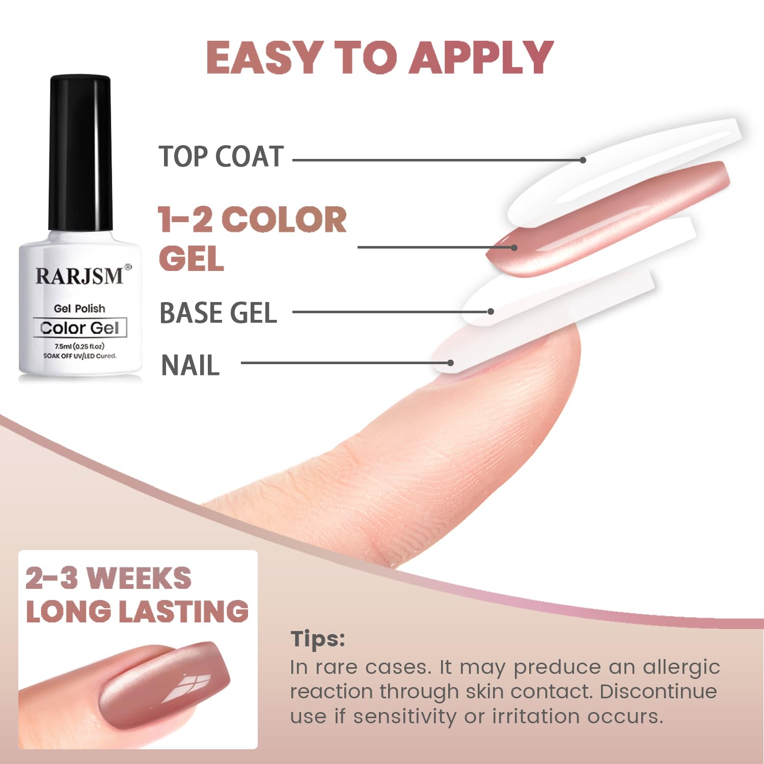 Rarjsm gel polish set for home salon use
