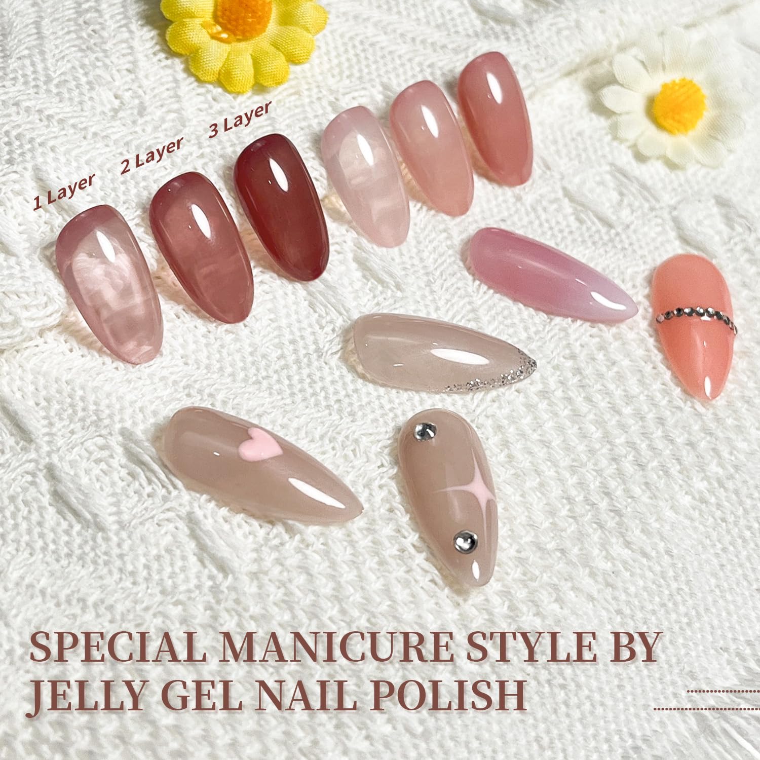 Top view of Jodsone 23PCS nail polish collection packaging