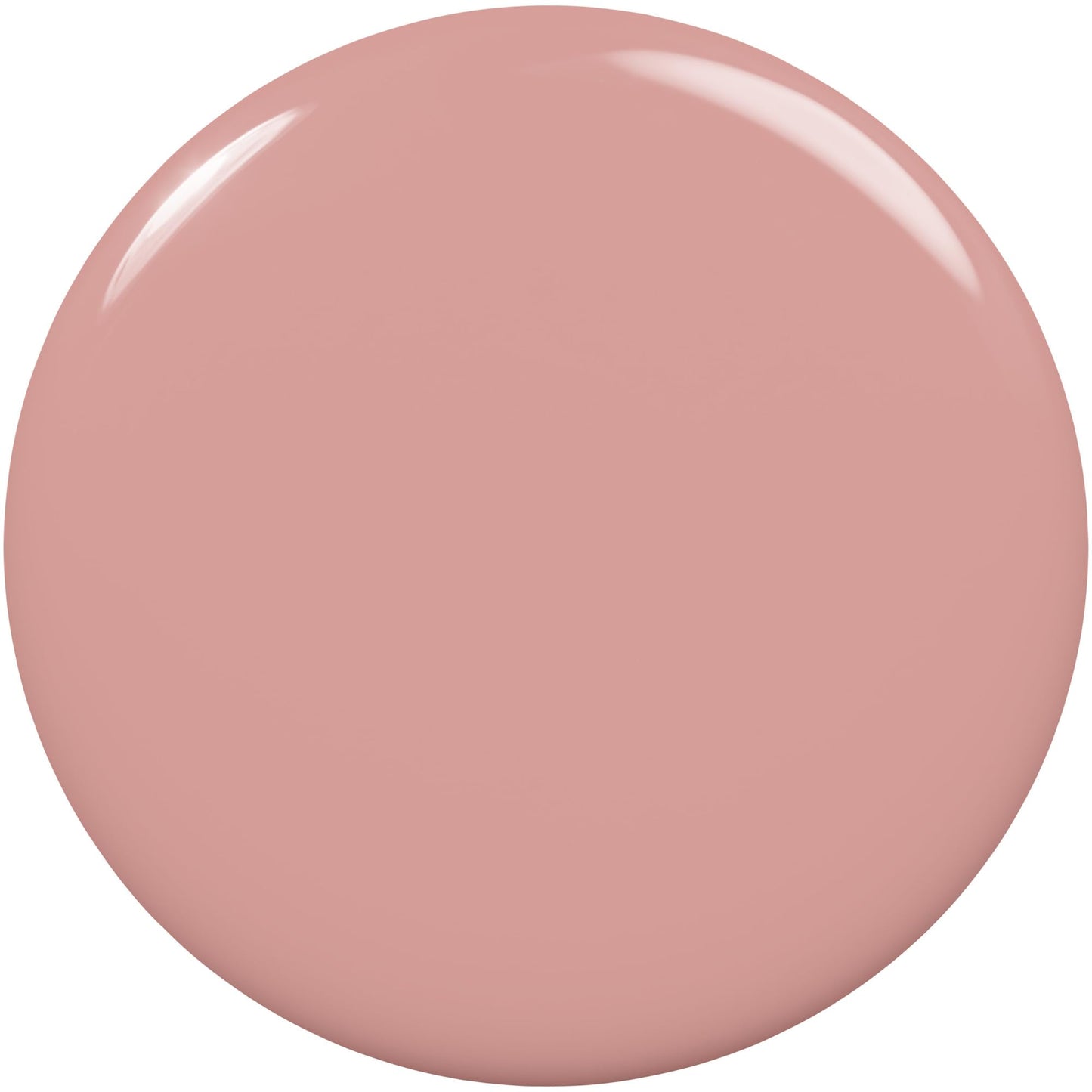 Close up of Essie Ladylike soft mauve pink nail color bottle