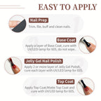 Complete Jodsone 23 piece gel nail polish collection laid out flat