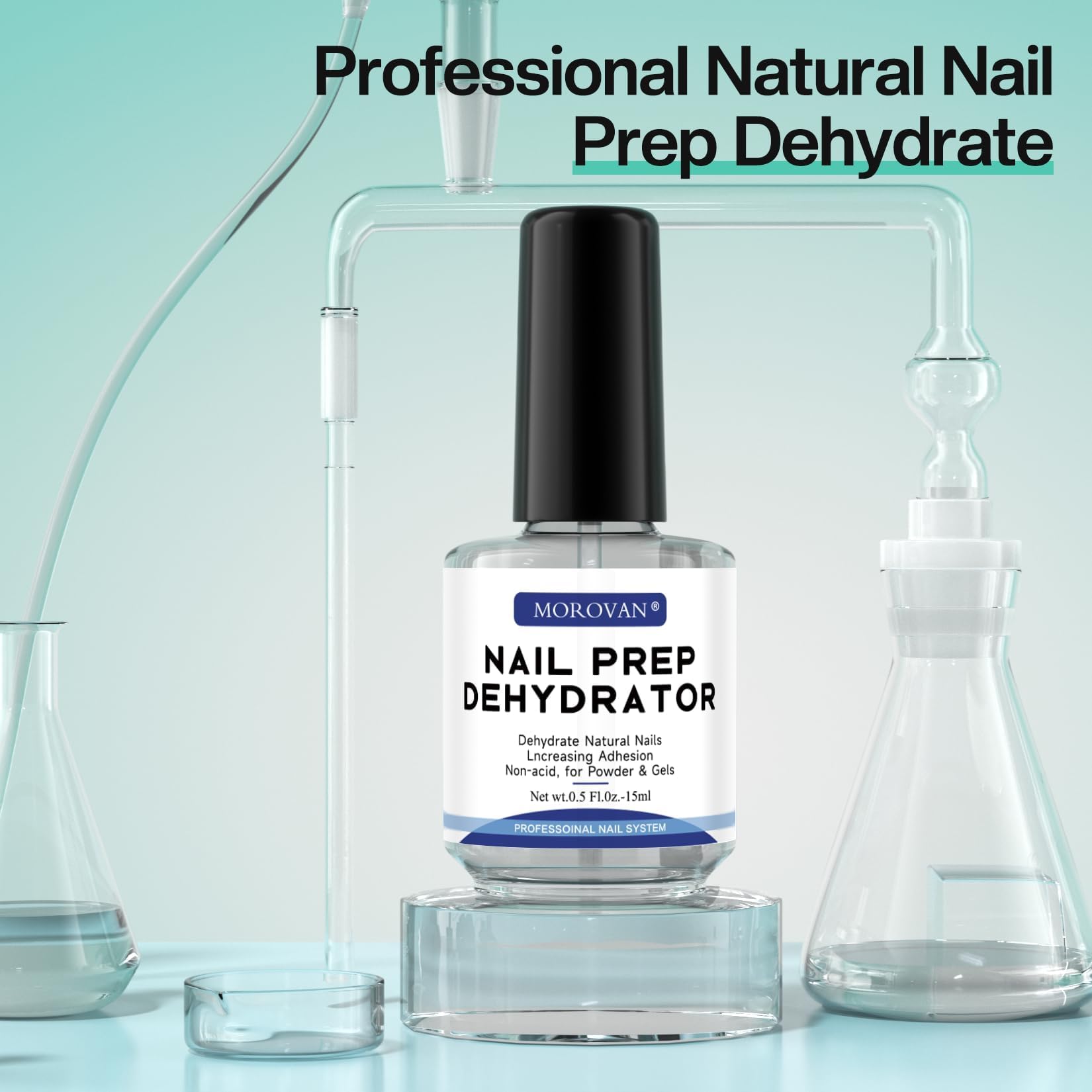 Morovan nail prep dehydrator applicator brush detail