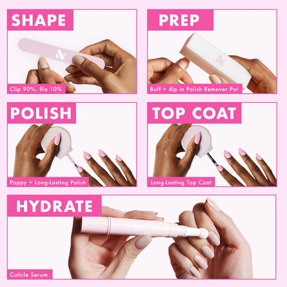 Olive and June nail polish brush applicator close up
