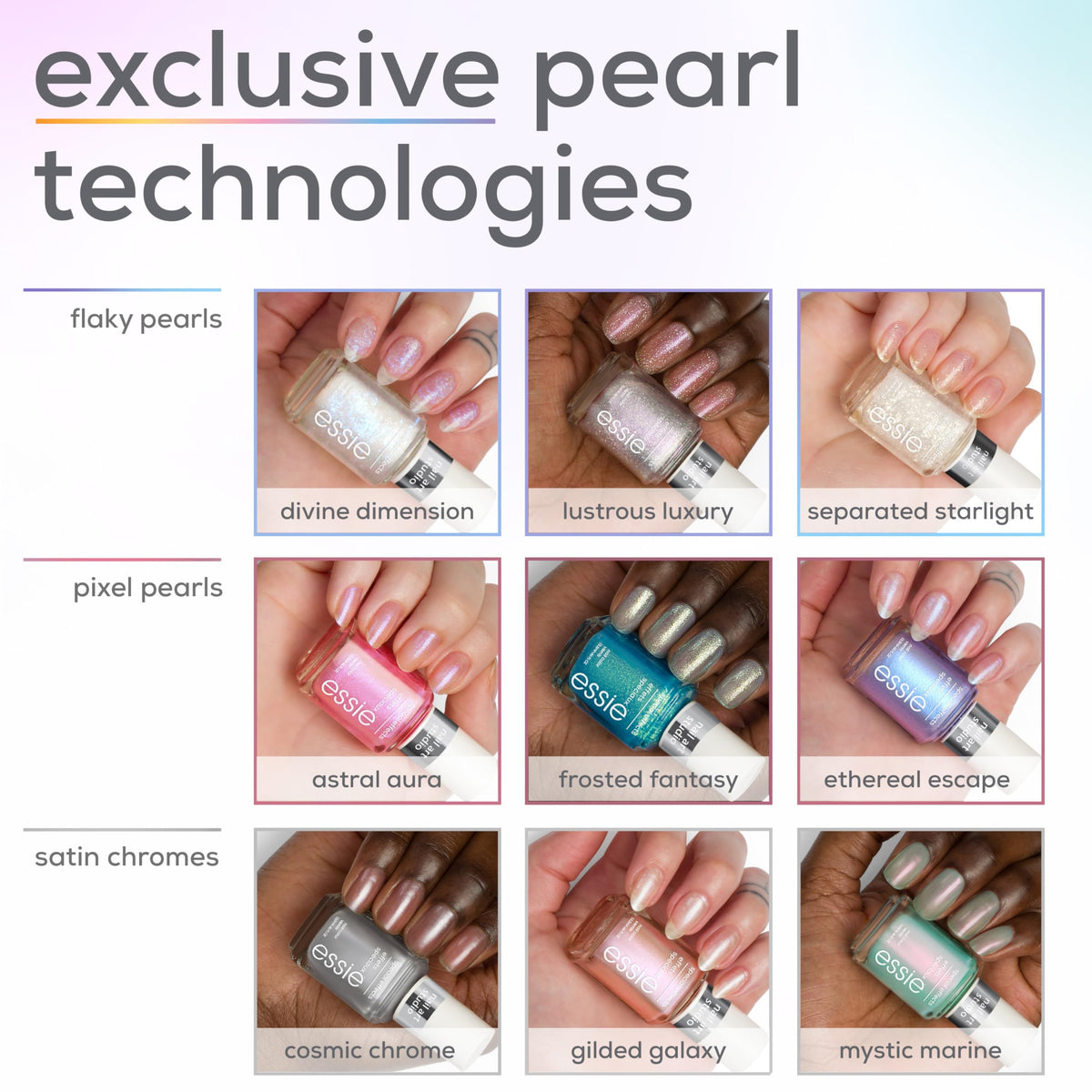 Essie nail art studio polish displayed on clean background