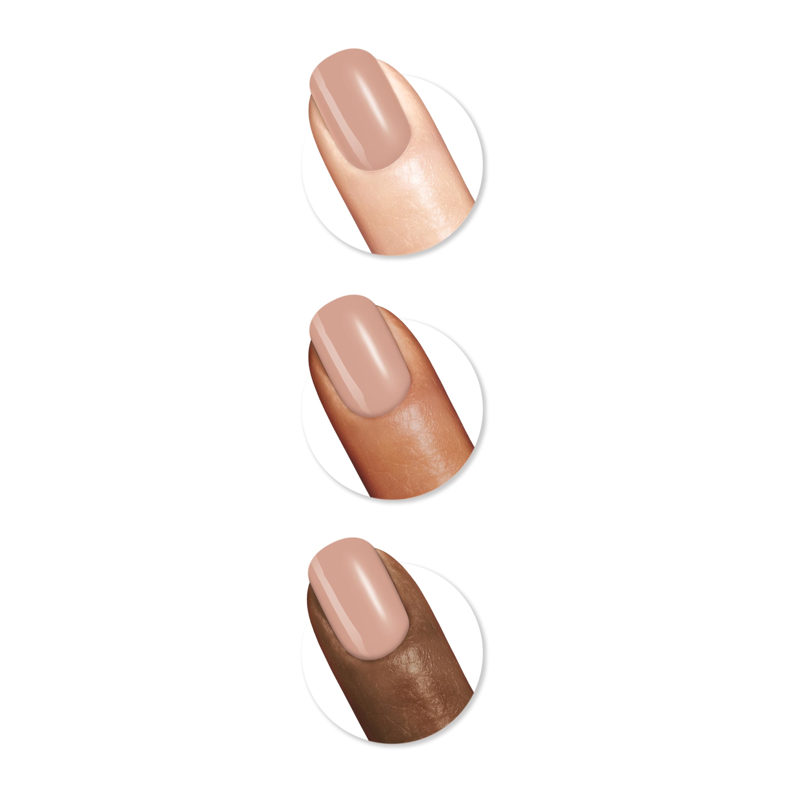 Side profile of Sally Hansen Insta-Dri beige nail color