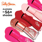 Sally Hansen nail polish cap and ergonomic brush detail view