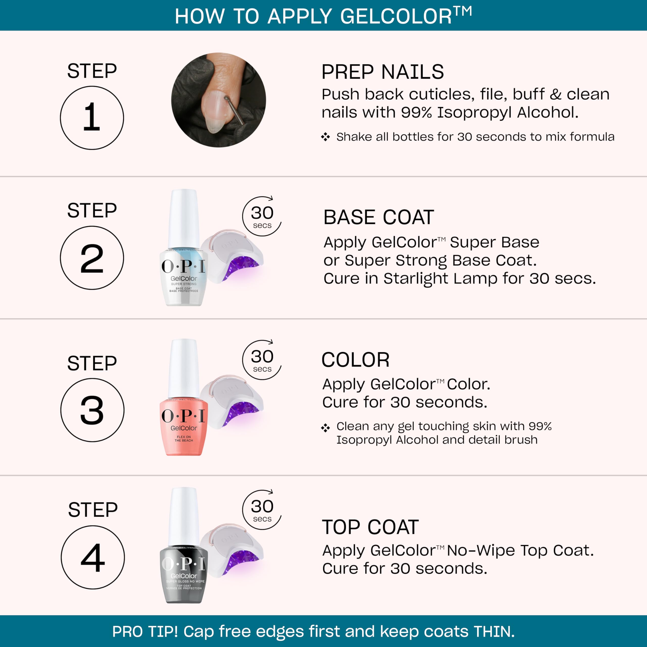 OPI Funny Bunny gel polish bottle with salon quality shine