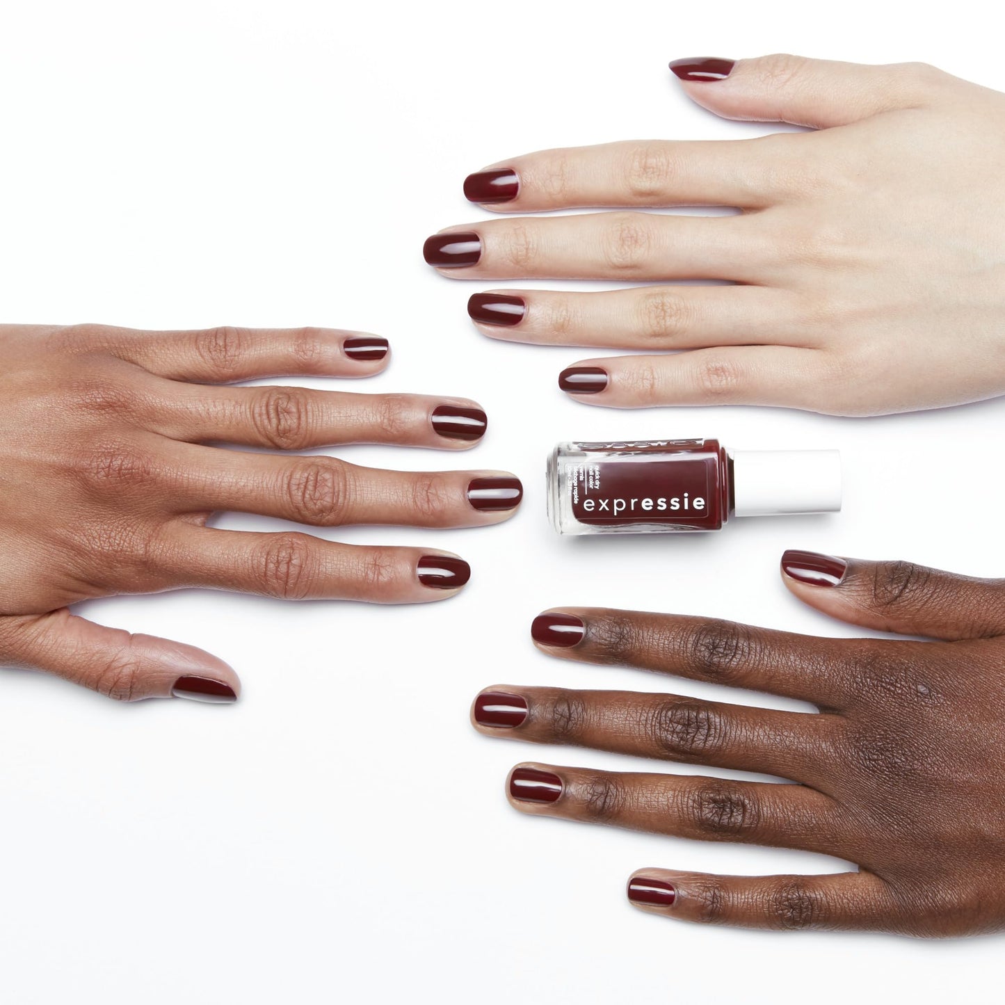 Close up of the Essie Expressie angled brush for easy application