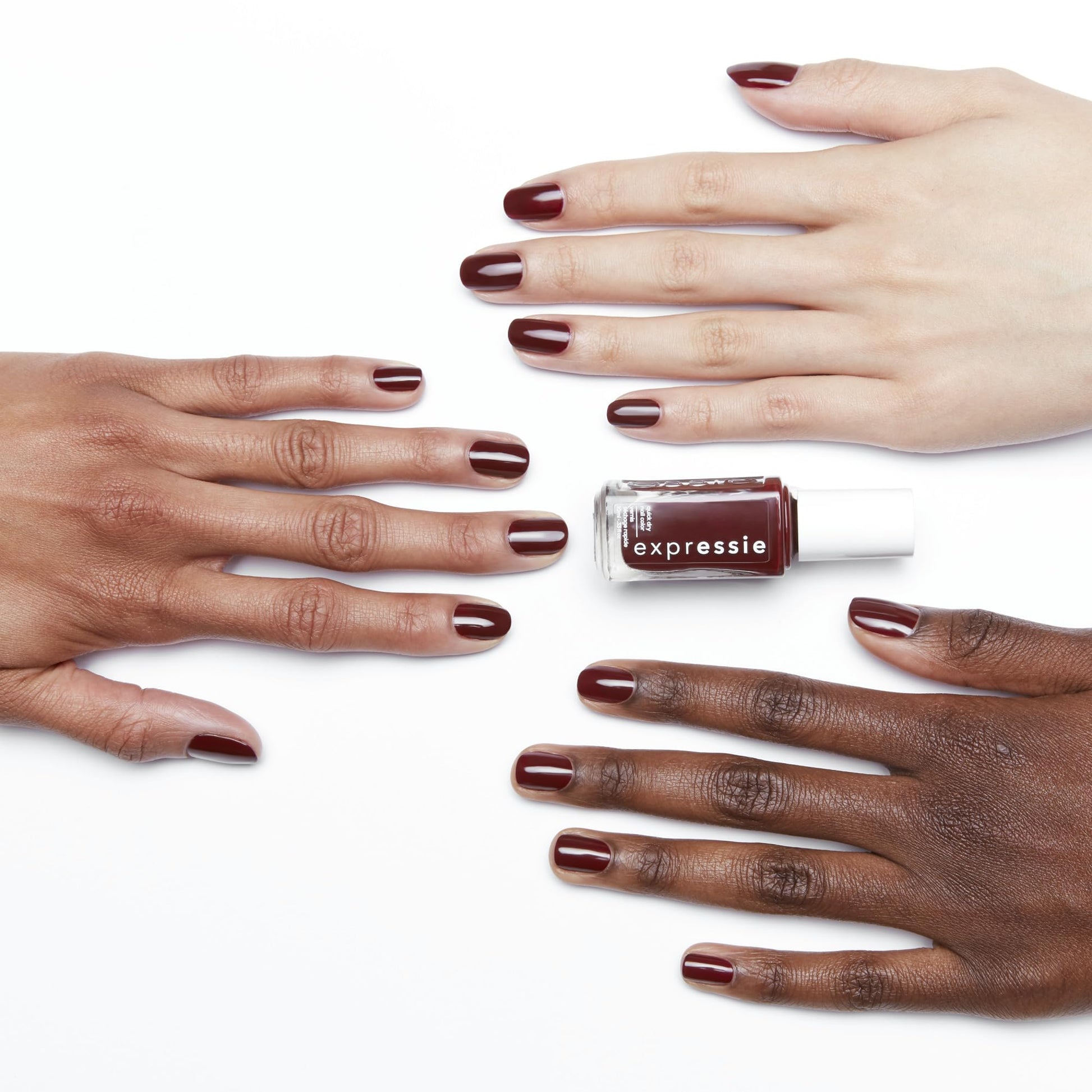 Close up of the Essie Expressie angled brush for easy application