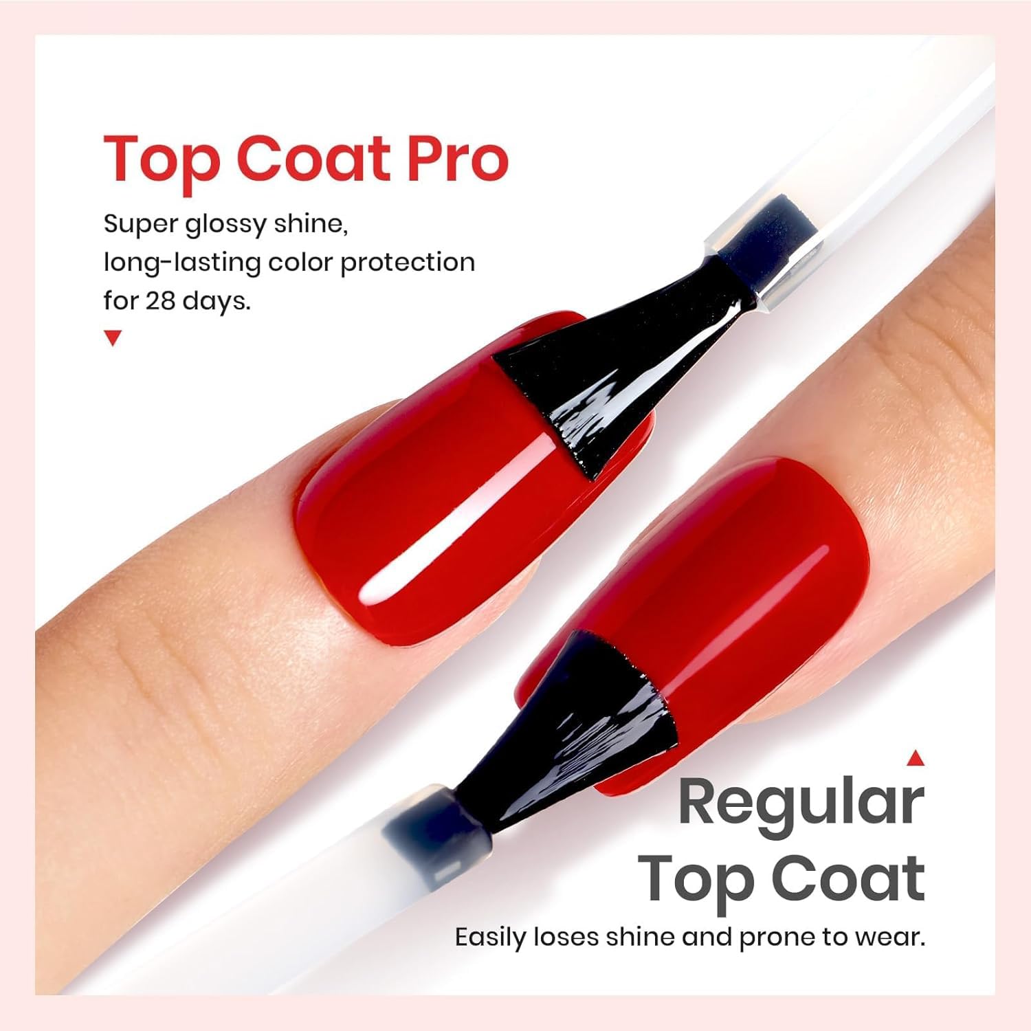 Vishine 15ml high gloss top coat branding