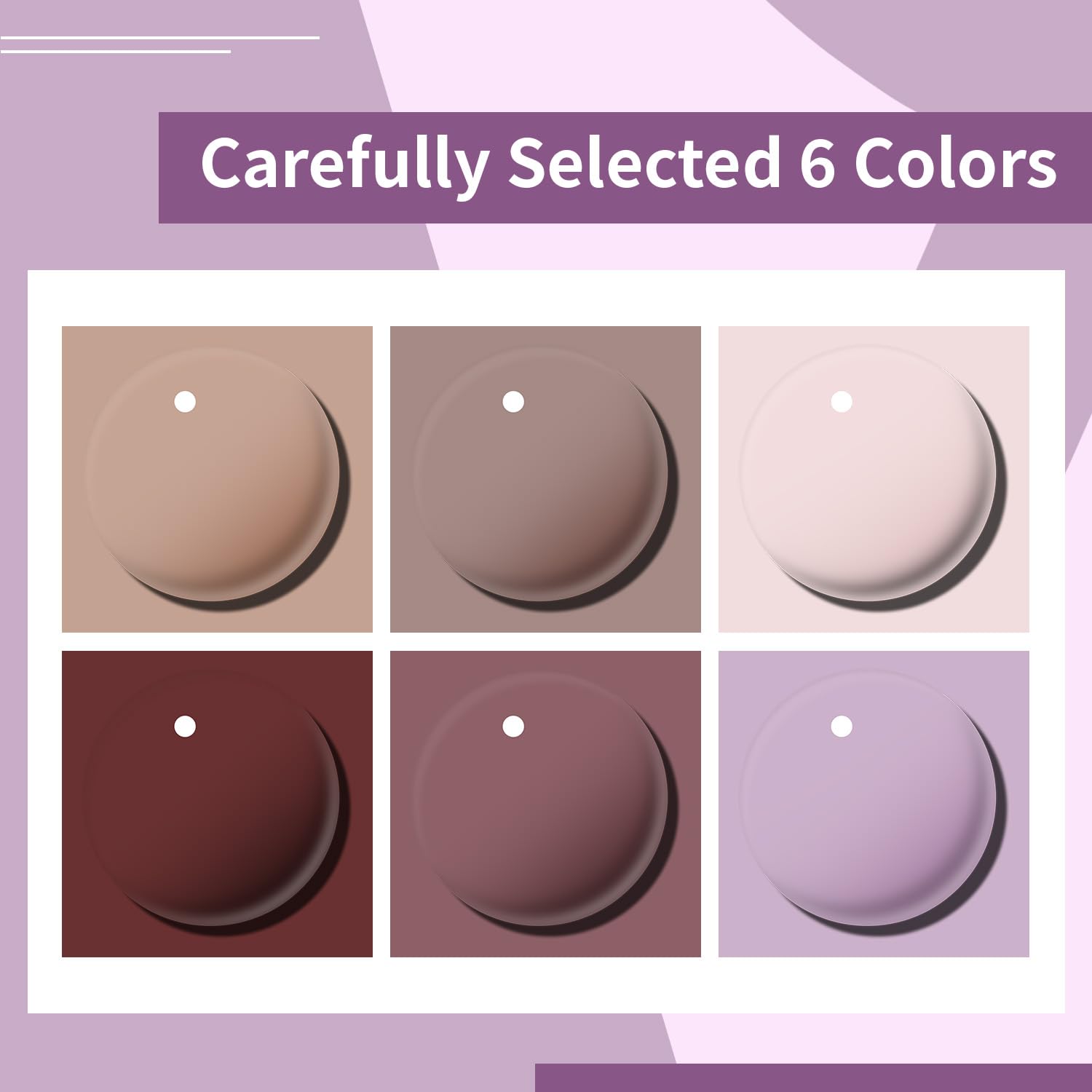 OpenLive neutral color nail polish bottles arrangement