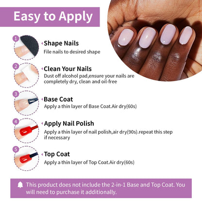 Professional manicure result using OpenLive nude nail polish