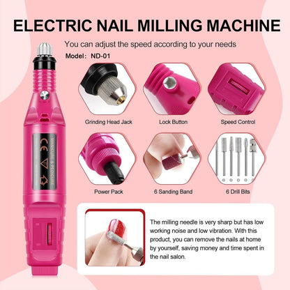 Coscelia electric nail drill machine with bits