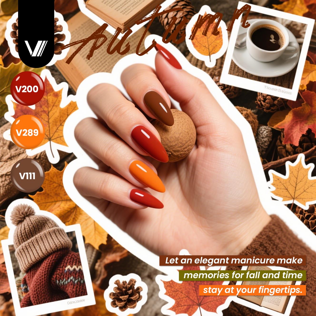 Glitter effect top coats included in Vanreesa nail kit